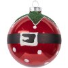 Clayre & Eef 6GL5138 Bilă de Crăciun Roșie Ø 8 cm