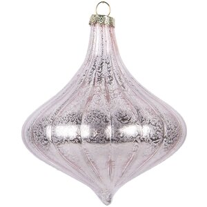 Clayre & Eef 6GL5145 Christbaumkugel Rosa 10x10 cm