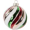 Clayre & Eef 6GL5174 Christbaumkugel Ø 8x8 cm Mehrfarbig