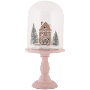 Clayre & Eef Clopot de sticlă decorativ cu LED 17x36 cm