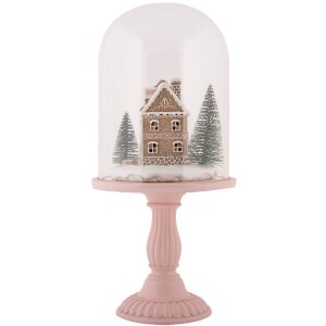 Clayre & Eef Clopot de sticlă decorativ cu LED 17x36 cm