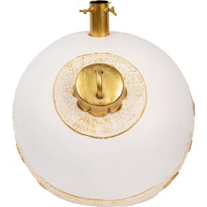 Clayre & Eef 6MG0105 Weihnachtsbaumständer 40x38x38 cm Weiß Goldfarbig