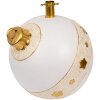 Clayre & Eef 6MG0105 Weihnachtsbaumständer 40x38x38 cm Weiß Goldfarbig