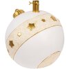 Clayre & Eef 6MG0105 Weihnachtsbaumständer 40x38x38 cm Weiß Goldfarbig