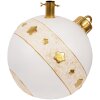 Clayre & Eef 6MG0105 Weihnachtsbaumständer 40x38x38 cm Weiß Goldfarbig