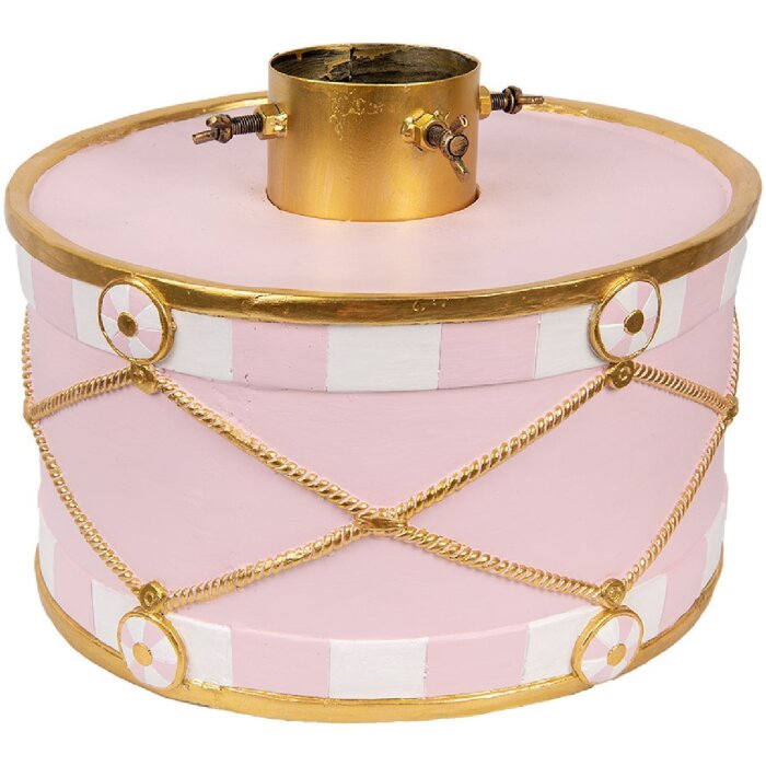 Clayre & Eef Suport Brad Crăciun Roz Auriu 40x40x30 cm