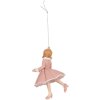 Clayre & Eef Ornament Decor Balerină Roz Bej 7x7x11 cm