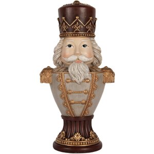 Clayre & Eef Spărgător de Nuci 16x10x30 cm Maro și Gri