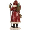 Clayre & Eef 6PR5672 Dekoration Weihnachtsmann 12x11x26 cm Rot & Weiß