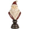 Clayre & Eef 6PR5673 Bust Decorativ Moș Crăciun 11x8x22 cm Roșu & Alb
