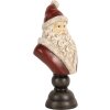 Clayre & Eef 6PR5673 Bust Decorativ Moș Crăciun 11x8x22 cm Roșu & Alb