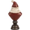 Clayre & Eef 6PR5673 Bust Decorativ Moș Crăciun 11x8x22 cm Roșu & Alb