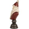 Clayre & Eef 6PR5673 Bust Decorativ Moș Crăciun 11x8x22 cm Roșu & Alb