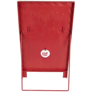 Clayre & Eef 6Y5801 Plăcuță Decorativă Verticală Crăciun Alb Roșu 29x16x51 cm