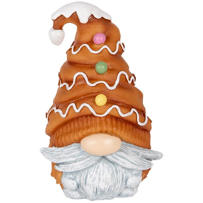 Clayre & Eef Statuetă Gnom 9x8x13 cm Maro și Albastru