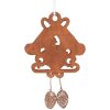 Clayre & Eef 6PR5315 Ornament Decorativ Casă 12x2x18 cm Maro Alb