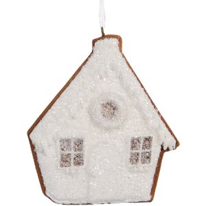 Clayre & Eef 6PR5330 Ornament Casă 9x1x10 cm Alb Maro