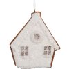 Clayre & Eef 6PR5330 Ornament Casă 9x1x10 cm Alb Maro