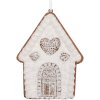 Clayre & Eef 6PR5331 Ornament Decor Casă 8x1x10 cm Alb-Maro