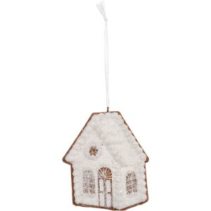 Clayre & Eef 6PR5332 Ornament Casă 9x1x10 cm Alb Vintage