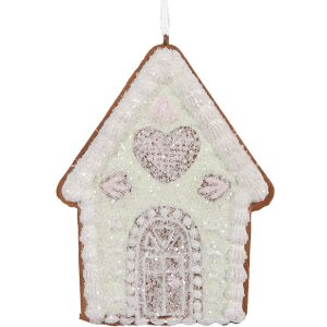 Clayre & Eef 6PR5336 Ornament Decor Casă Verde Alb 8x1x10 cm
