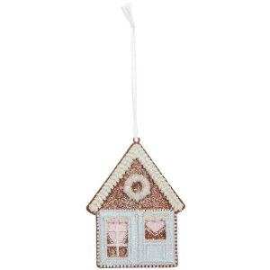 Clayre & Eef 6PR5337 Ornament Casă 8x1x10 cm Albastru...
