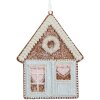 Clayre & Eef 6PR5337 Ornament Casă 8x1x10 cm Albastru Alb
