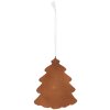 Clayre & Eef 6PR5345 Dekoration Anhänger Weihnachtsbaum 9x1x10 cm Weiß Braun