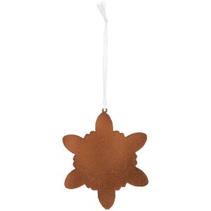 Clayre & Eef Ornament Decorativ Fulg de Nea 9x1x10 cm Alb Maro