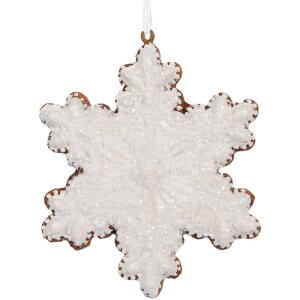 Clayre & Eef 6PR5358 Ornament Decorativ Fulg de Nea...