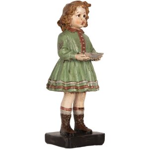 Clayre & Eef 6PR5557 Dekoration Kind 9x8x21 cm Grün-Beige