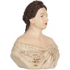 Clayre & Eef 6PR5562 Dekoration Büste Frau 18x11x21 cm Beige/Braun
