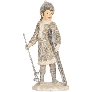 Clayre & Eef 6PR5921 Set 2 Decorațiuni Crăciun Copii 8x5x15 cm