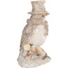 Clayre & Eef 6PR5925 Păsărică Decorativă Bej și Alb 5x3x8 cm