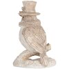 Clayre & Eef 6PR5925 Păsărică Decorativă Bej și Alb 5x3x8 cm