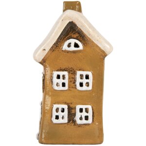 Clayre & Eef 6CE2183 Decorațiune Casă Crăciun 8x7x15 cm Maro Bej