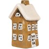 Clayre & Eef 6CE2183 Decorațiune Casă Crăciun 8x7x15 cm Maro Bej