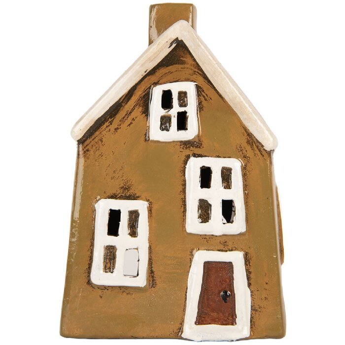 Clayre & Eef 6CE2187 Dekoration Haus 12x8x18 cm Braun Beige