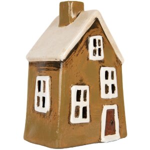 Clayre & Eef 6CE2187 Dekoration Haus 12x8x18 cm Braun...