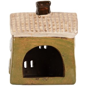 Clayre & Eef 6CE2188 Decorațiune Casă 11x7x13 cm Verde Bej Ceramică