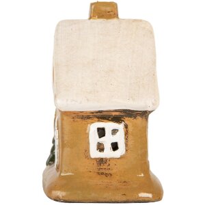 Clayre & Eef 6CE2189 Dekoration Haus 9x7x11 cm Braun-Beige