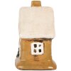 Clayre & Eef 6CE2189 Dekoration Haus 9x7x11 cm Braun-Beige