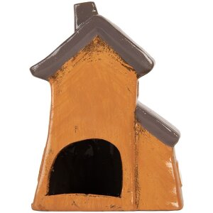Clayre & Eef Decorațiune Casă Crăciun 16x11x22 cm Gri Portocaliu