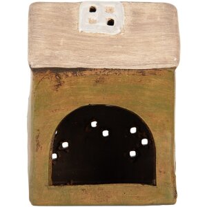 Clayre & Eef Decorațiune Casă Verde-Bej 10x7x14 cm