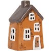 Clayre & Eef Decorațiune Căsuță Ceramică 9x7x13 cm Crăciun