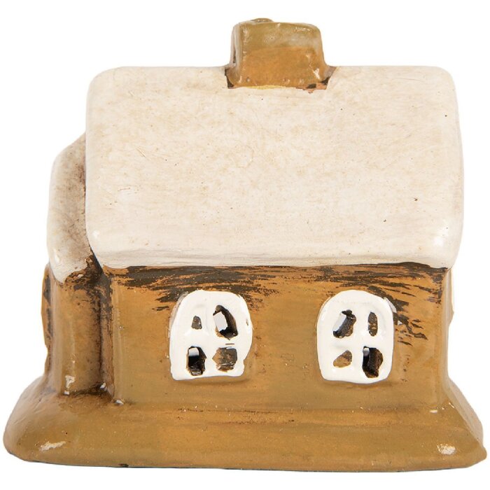 Clayre & Eef 6CE2198 Dekoration Haus 9x7x9 cm Braun-Beige