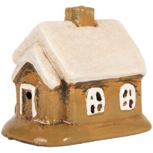 Clayre & Eef 6CE2198 Dekoration Haus 9x7x9 cm Braun-Beige