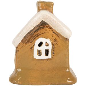 Clayre & Eef 6CE2198 Dekoration Haus 9x7x9 cm Braun-Beige