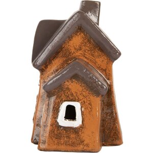 Clayre & Eef 6CE2201 Dekoration Haus 20x11x16 cm Orange Grau