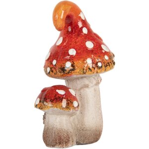 Clayre & Eef 6CE2206 Dekoration Pilze 8x6x12 cm